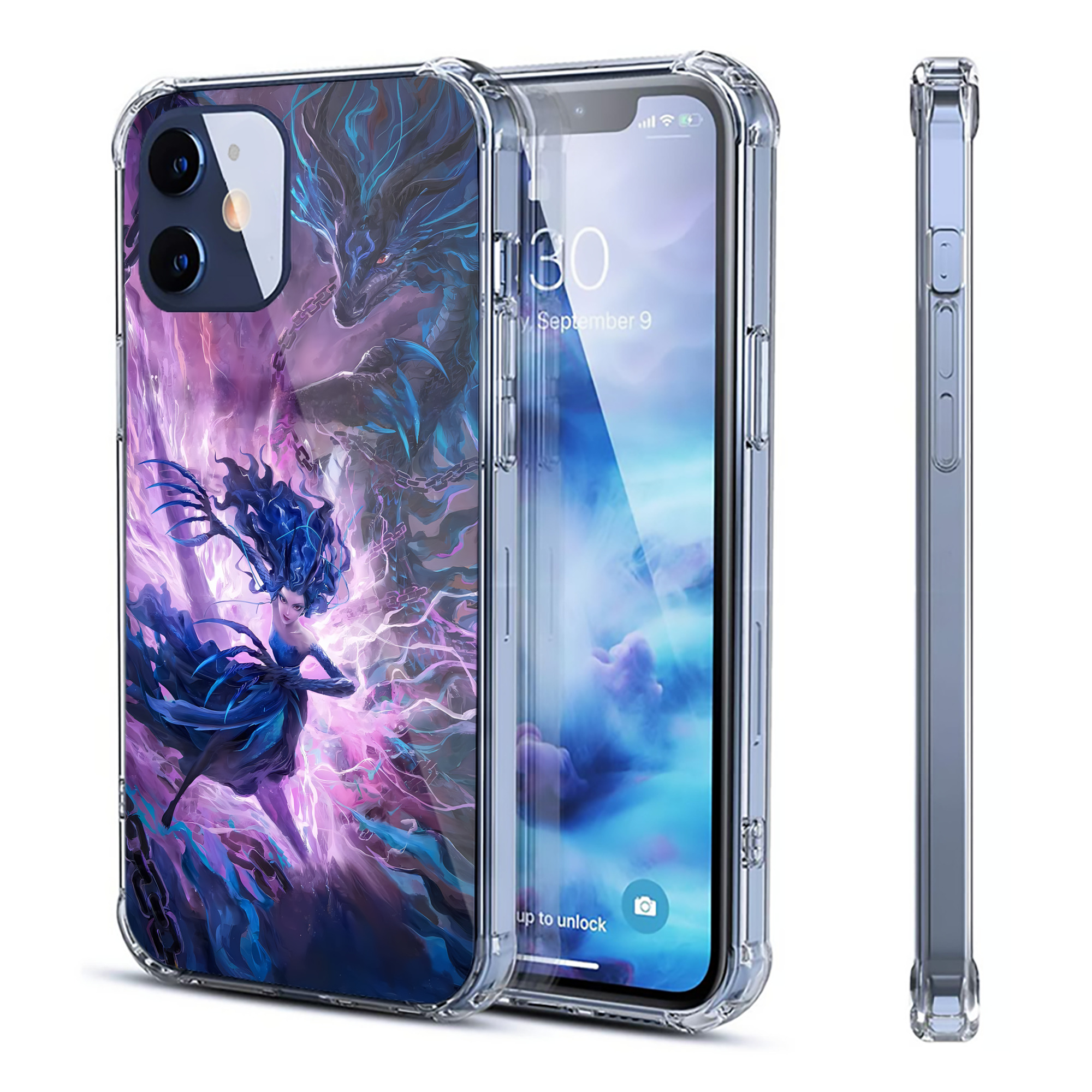 （画像用） Ne Zha 2 ナタ 魔童の大暴れ 【iPhone 12シリーズ対応】透明スマホケース（クリアソフトケース）